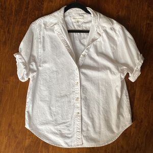 Aritzia Denim Forum Button Up Top